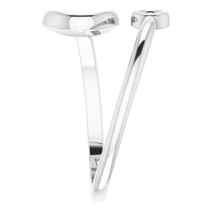 Sterling Silver Double Circle Bypass Ring - BN & CO JEWELRY