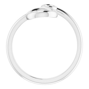 Sterling Silver Double Circle Bypass Ring - BN & CO JEWELRY