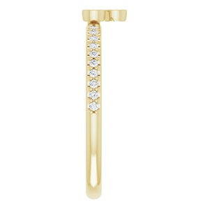 14K Yellow 1/5 CTW Natural Diamond Stackable Ring - BN & CO JEWELRY