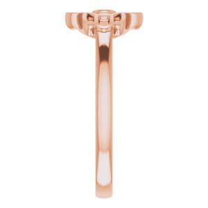 14K Rose .03 CTW Diamond Hamsa Ring - BN & CO JEWELRY