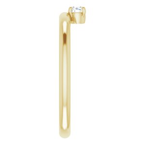 14K Yellow 1/10 CT Diamond Stackable Ring - BN & CO JEWELRY