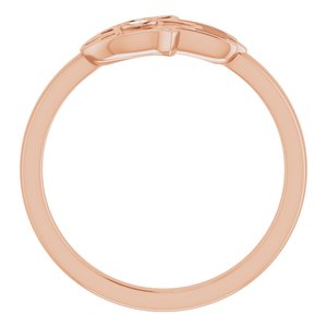 14K Rose .03 CTW Diamond Hamsa Ring - BN & CO JEWELRY