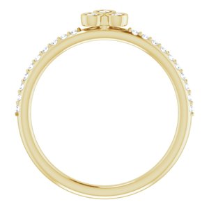14K Yellow 1/5 CTW Natural Diamond Stackable Ring - BN & CO JEWELRY