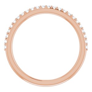 14K Rose 1/5 CTW Diamond Band - BN & CO JEWELRY
