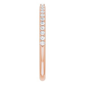14K Rose 1/5 CTW Diamond Band - BN & CO JEWELRY