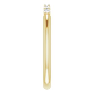 14K Yellow 1/8 CTW Natural Diamond Stackable Ring - BN & CO JEWELRY