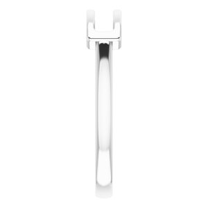 14K White Open Bar Ring - BN & CO JEWELRY