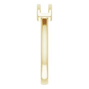 14K Yellow Open Bar Ring - BN & CO JEWELRY