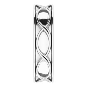 Sterling Silver Infinity-Inspired Wedding Band Size 10 - BN & CO JEWELRY