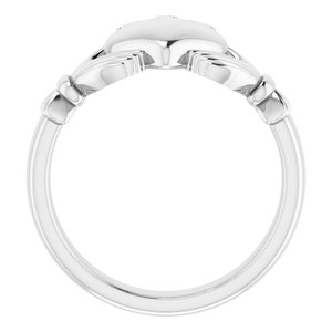 Sterling Silver 10.5 mm Claddagh Ring Size 11 - BN & CO JEWELRY