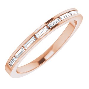 14K Rose 1/5 CTW Diamond Matching Band - BN & CO JEWELRY