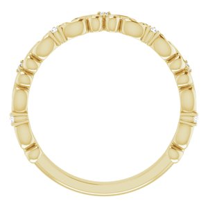 14K Yellow .04 CTW Natural Diamond Anniversary Band - BN & CO JEWELRY