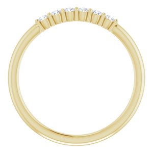 14K Yellow 1/8 CTW Natural Diamond Stackable Ring - BN & CO JEWELRY