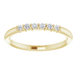 14K Yellow 1/8 CTW Natural Diamond Stackable Ring - BN & CO JEWELRY