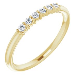 14K Yellow 1/8 CTW Natural Diamond Stackable Ring - BN & CO JEWELRY