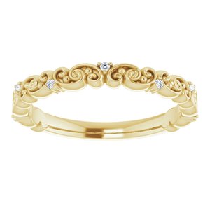 14K Yellow .04 CTW Natural Diamond Anniversary Band - BN & CO JEWELRY