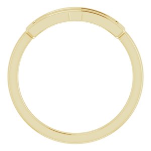 14K Yellow Open Bar Ring - BN & CO JEWELRY