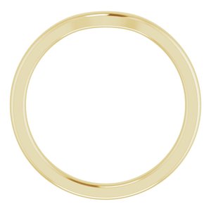 18K Yellow Band for 7x5 mm Emerald Ring - BN & CO JEWELRY