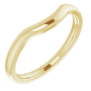14K Yellow Band for 8x6 mm Pear Ring - BN & CO JEWELRY