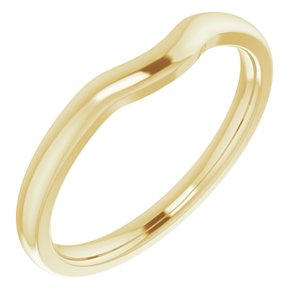 18K Yellow Band for 7x5 mm Emerald Ring - BN & CO JEWELRY