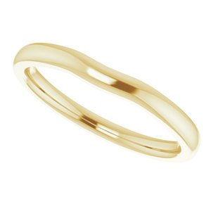 18K Yellow Band for 7x5 mm Oval Ring - BN & CO JEWELRY