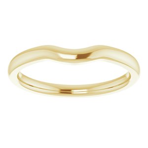 18K Yellow Band for 7x5 mm Emerald Ring - BN & CO JEWELRY