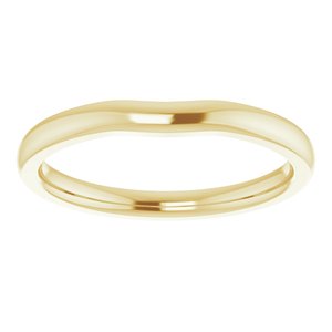 18K Yellow Band for 7x5 mm Oval Ring - BN & CO JEWELRY