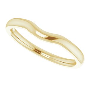 18K Yellow Band for 7x5 mm Emerald Ring - BN & CO JEWELRY