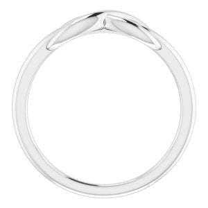 14K White Infinity-Style Ring - BN & CO JEWELRY