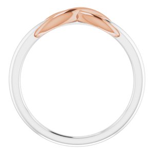 14K White & Rose Infinity-Style Ring - BN & CO JEWELRY