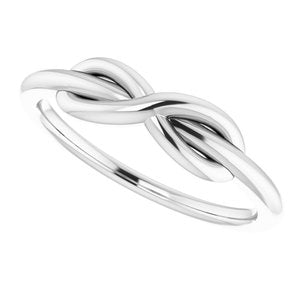 14K White Infinity-Style Ring - BN & CO JEWELRY