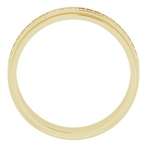 14K Yellow 1/3 CTW Natural Diamond Eternity Band Size 9.5 - BN & CO JEWELRY