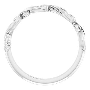 14K White .03 CTW Natural Diamond Anniversary Band - BN & CO JEWELRY