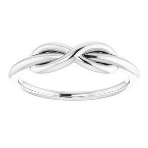 14K White Infinity-Style Ring - BN & CO JEWELRY