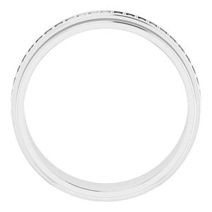 14K White 1/3 CTW Natural Diamond Eternity Band Size 8 - BN & CO JEWELRY