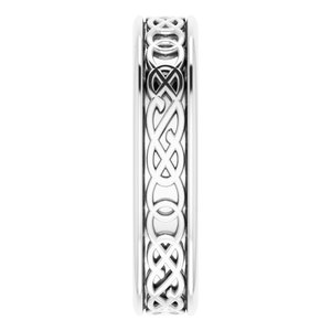 Platinum 7 mm Celtic-Inspired Band - BN & CO JEWELRY