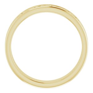 10K Yellow 7 mm Celtic-Inspired Band - BN & CO JEWELRY