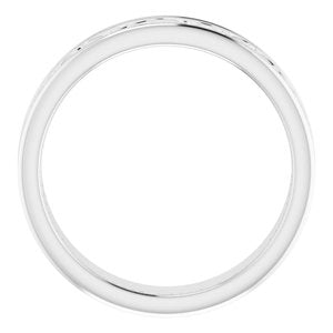 14K White 5 mm Celtic-Inspired Band Size 8 - BN & CO JEWELRY