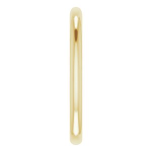 18K Yellow Band for 7.4 mm Round Ring - BN & CO JEWELRY