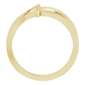 14K Yellow 12.4 mm Freeform Bypass Ring - BN & CO JEWELRY