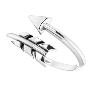 14K White Arrow Ring - BN & CO JEWELRY