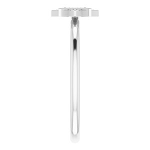 14K White .04 CTW Diamond Star Ring - BN & CO JEWELRY