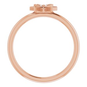 14K Rose .04 CTW Diamond Star Ring - BN & CO JEWELRY