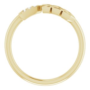 14K Yellow .04 CTW Diamond Arrow Ring - BN & CO JEWELRY