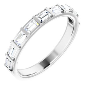 Platinum 5/8 CTW Natural Diamond Anniversary Band - BN & CO JEWELRY