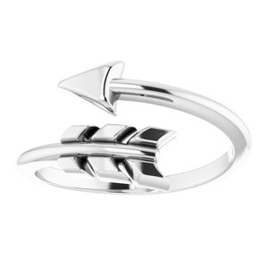 14K White Arrow Ring - BN & CO JEWELRY