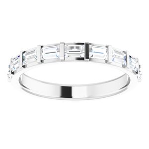 Platinum 5/8 CTW Natural Diamond Anniversary Band - BN & CO JEWELRY