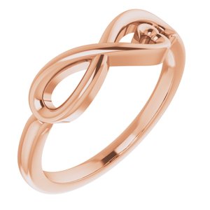 14K Rose Infinity-Inspired Heart Ring - BN & CO JEWELRY