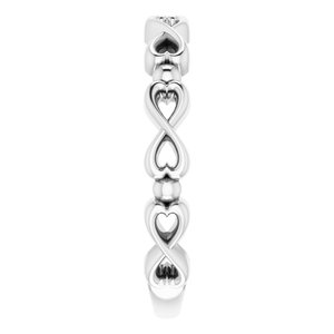Sterling Silver Infinity-Inspired Heart Ring - BN & CO JEWELRY