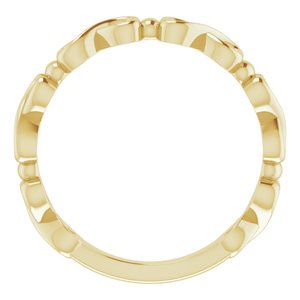 14K Yellow Infinity-Inspired Heart Ring - BN & CO JEWELRY